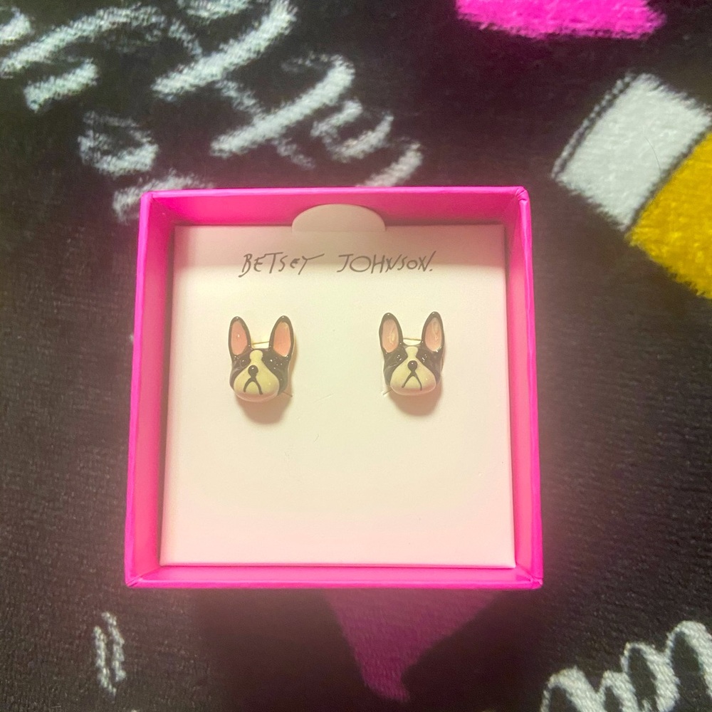 French bulldog earrings